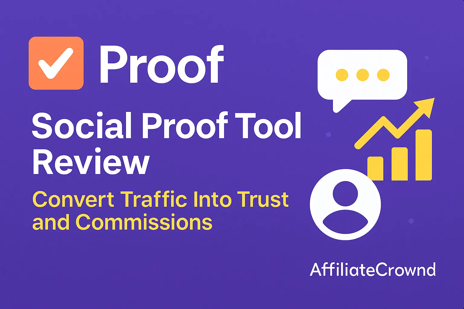 Social proof tool dashboard showing live notifications, branded with AffiliateCrownd