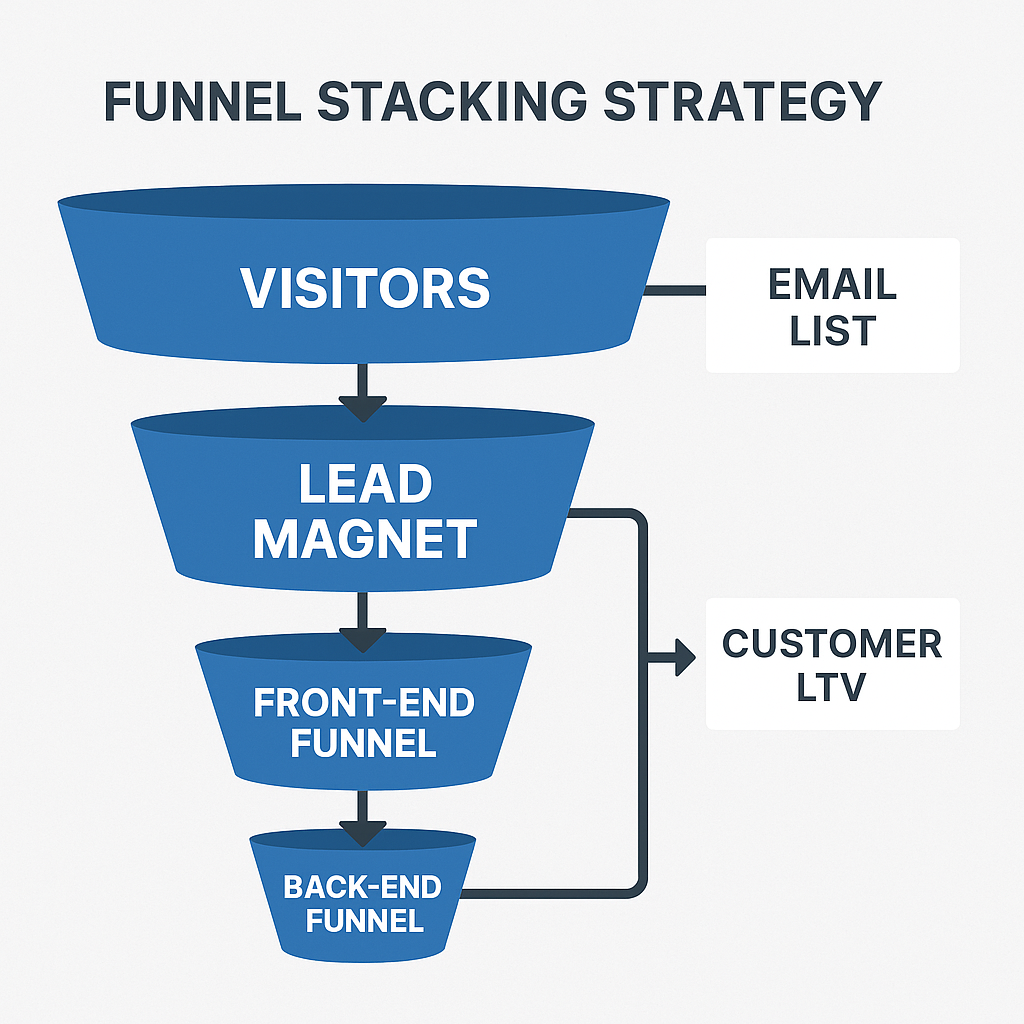 Funnel stacking strategy visual