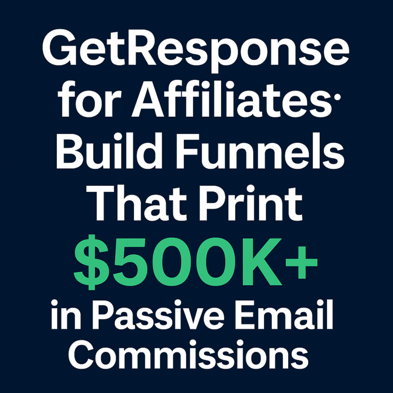 GetResponse for Affiliates blog post title featured image